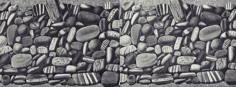 바닷가에는 돌들이 가득